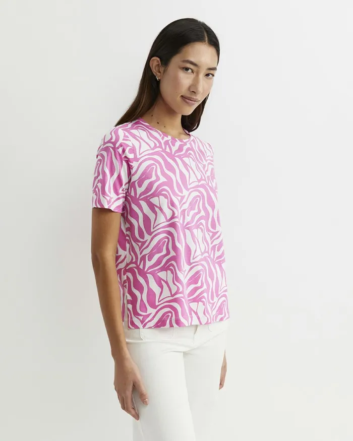 Women Tops and Tees Sportscraft Zola Short Sleeve Mercerised Tee Pinkwhite
