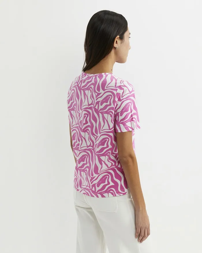 Women Tops and Tees Sportscraft Zola Short Sleeve Mercerised Tee Pinkwhite