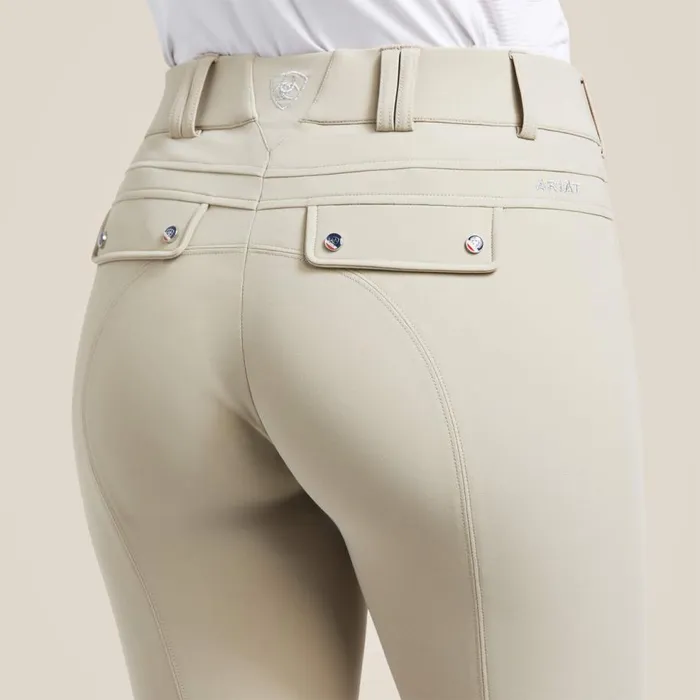 Women Tri Factor Grip Knee Patch Breech Tan Ariat Pants and Shorts Women Tri Factor Grip Knee Patch Breech Tan Ariat Pants and Shorts