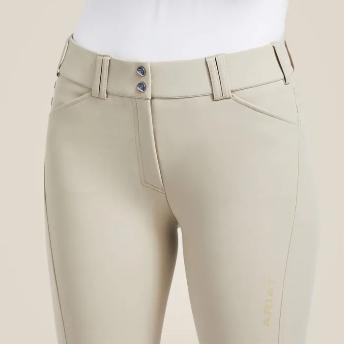 Women Tri Factor Grip Knee Patch Breech Tan Ariat Pants and Shorts Women Tri Factor Grip Knee Patch Breech Tan Ariat Pants and Shorts