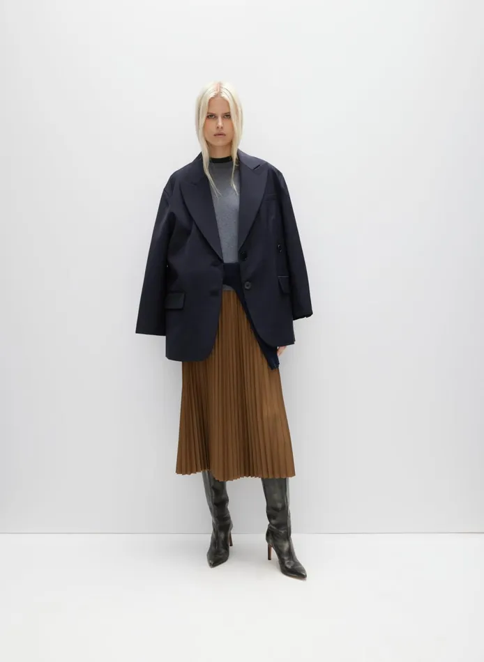 Women Tropical Wool Liam Blazer Navy Tibi Suits