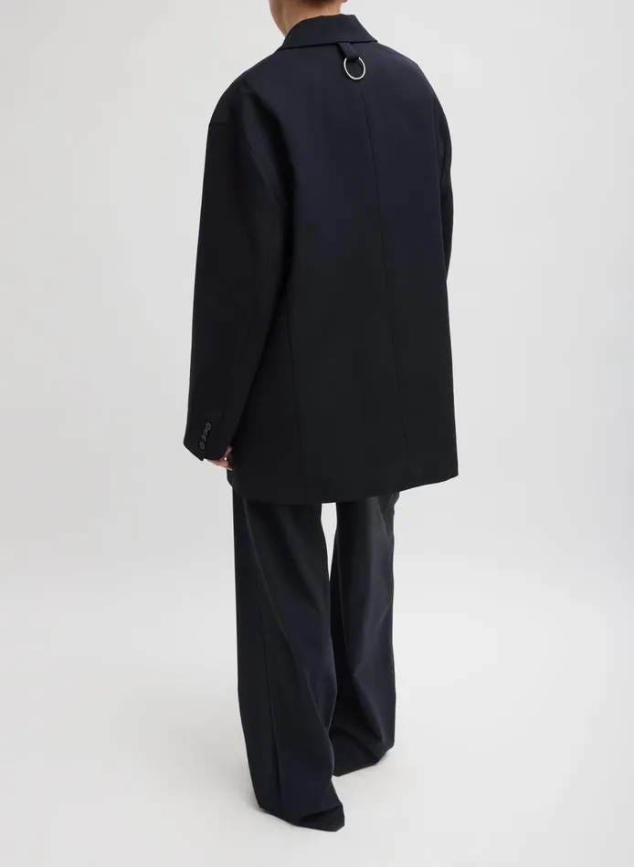 Women Tropical Wool Liam Blazer Navy Tibi Suits