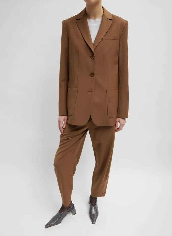 Women Tropical Wool Max Blazer Toffee Tibi Suits