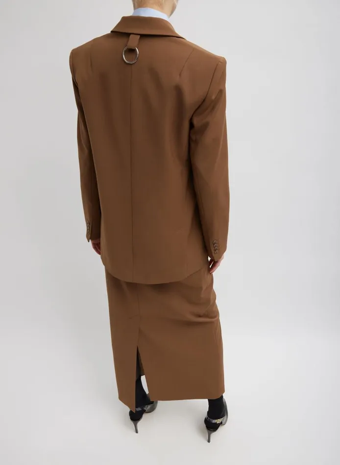 Women Tropical Wool Max Blazer Toffee Tibi Suits