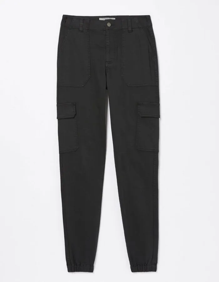 Women Trousers and Leggings FatFace Hythe Cargo Trousers Black
