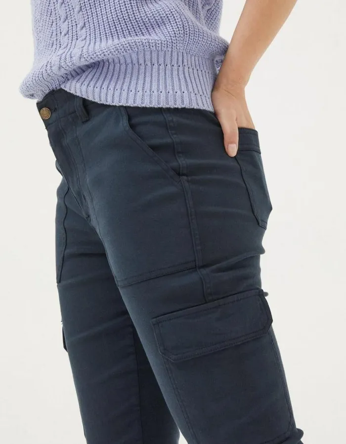 Women Trousers and Leggings FatFace Hythe Cargo Trousers Navy