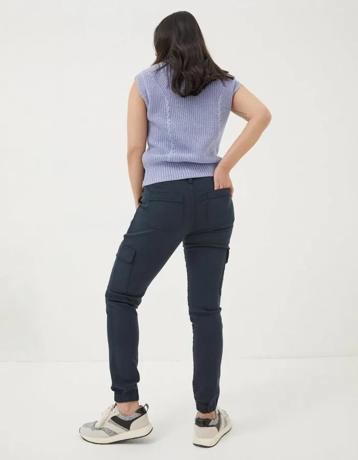Women Trousers and Leggings FatFace Hythe Cargo Trousers Navy