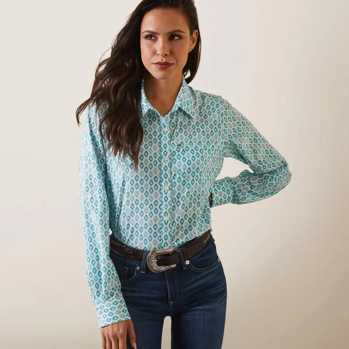 Women VentTEK Stretch Shirt Sea Breeze Print Ariat TShirts and Tops Women VentTEK Stretch Shirt Sea Breeze Print Ariat TShirts and Tops