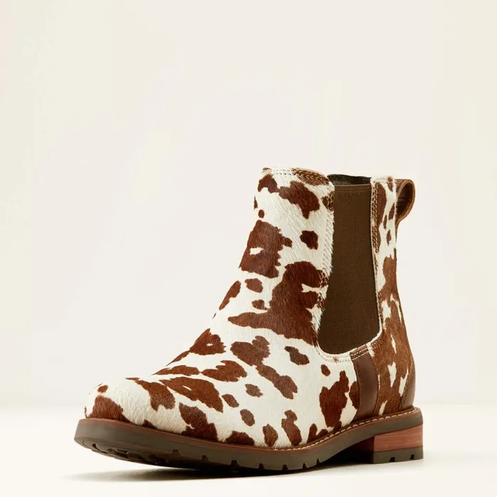 Women Wexford Chelsea Boot Cow Hair On Ariat Booties