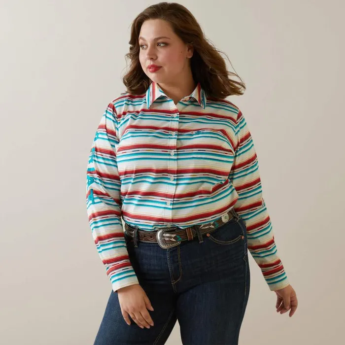 Women Wrinkle Resist Team Kirby Stretch Shirt Rosa Serape Ariat TShirts and Tops Women Wrinkle Resist Team Kirby Stretch Shirt Rosa Serape Ariat TShirts and Tops
