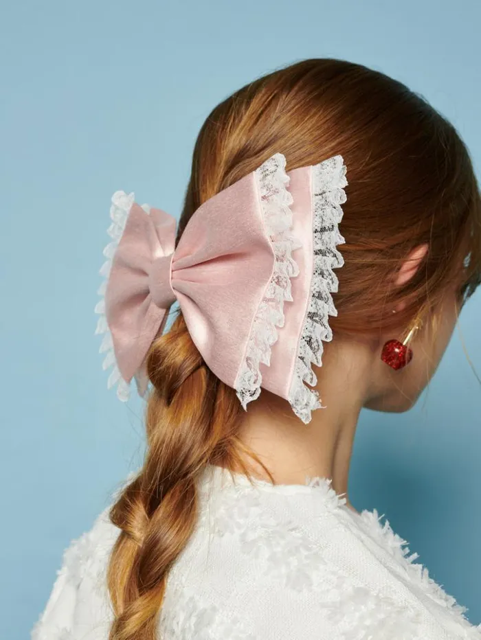 Womenswear Accessories Sister Jane Tilly Taffeta Hair Bow Baby Pink Womenswear Accessories Sister Jane Tilly Taffeta Hair Bow Baby Pink
