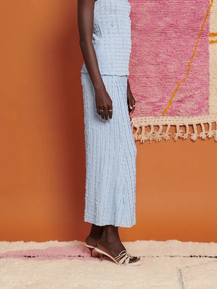 Womenswear Bottoms Sister Jane Ghospell Jamila Midi Skirt Cornflower Blue