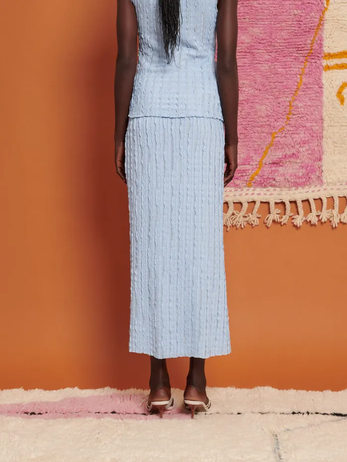 Womenswear Bottoms Sister Jane Ghospell Jamila Midi Skirt Cornflower Blue