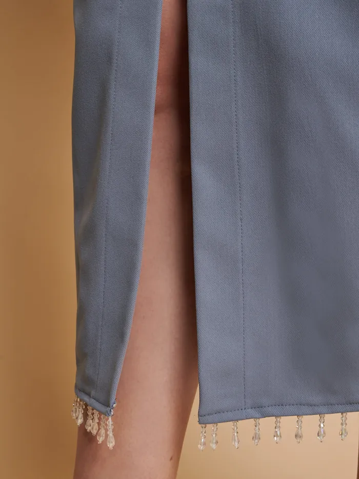 Womenswear Bottoms Sister Jane Ghospell Wren Embellished Skirt Aegean Blue Womenswear Bottoms Sister Jane Ghospell Wren Embellished Skirt Aegean Blue