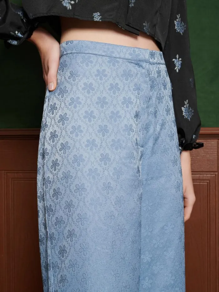 Womenswear Bottoms Sister Jane Miroir Fringe Trousers Dutch Blue