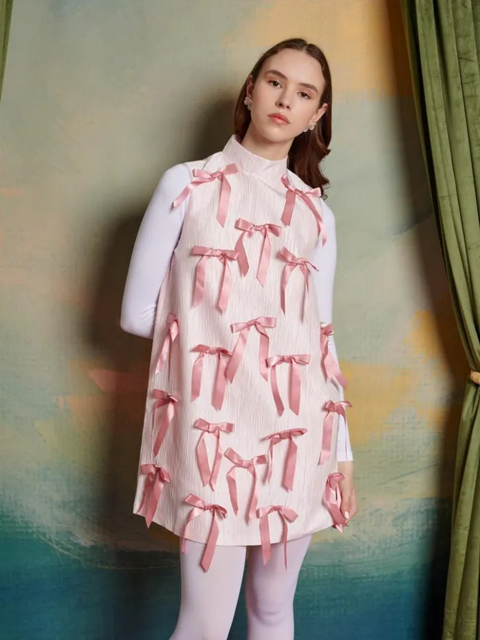 Womenswear Dresses Sister Jane Clara Bow Mini Dress Baby Pink