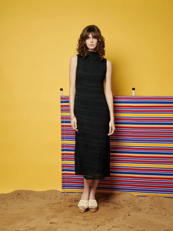 Womenswear Dresses Sister Jane Ghospell Bridget Ruched Midi Dress Ink Black Womenswear Dresses Sister Jane Ghospell Bridget Ruched Midi Dress Ink Black