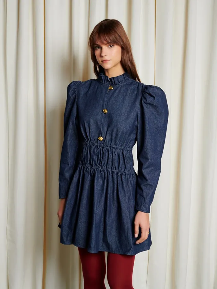 Womenswear Dresses Sister Jane Ghospell Dallin Denim Mini Dress Indigo Blue