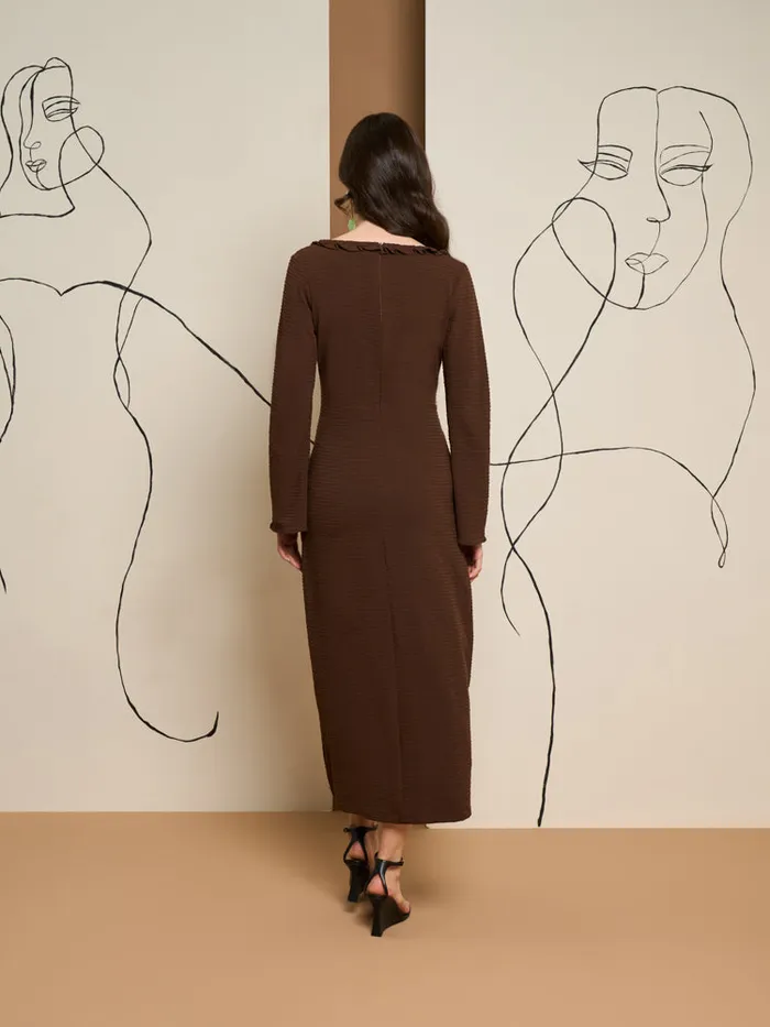 Womenswear Dresses Sister Jane Ghospell Jenna Midi Dress Gingerbread Brown Womenswear Dresses Sister Jane Ghospell Jenna Midi Dress Gingerbread Brown