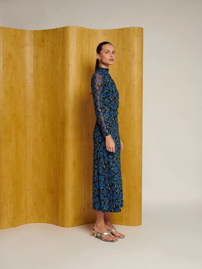 Womenswear Dresses Sister Jane Ghospell Kinsley Floral Midi Dress Spectrum Blue Womenswear Dresses Sister Jane Ghospell Kinsley Floral Midi Dress Spectrum Blue