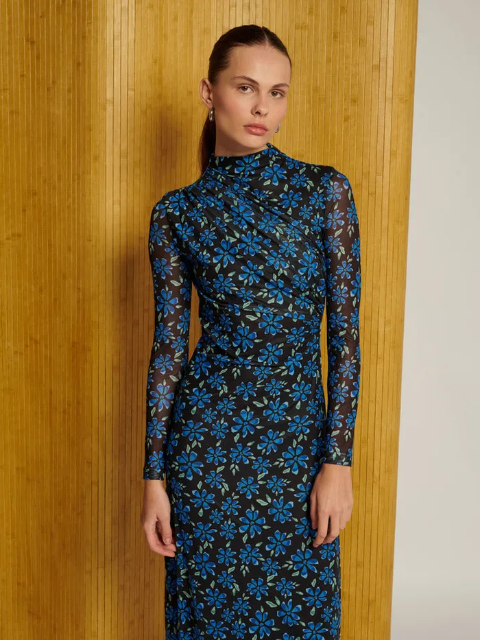 Womenswear Dresses Sister Jane Ghospell Kinsley Floral Midi Dress Spectrum Blue Womenswear Dresses Sister Jane Ghospell Kinsley Floral Midi Dress Spectrum Blue
