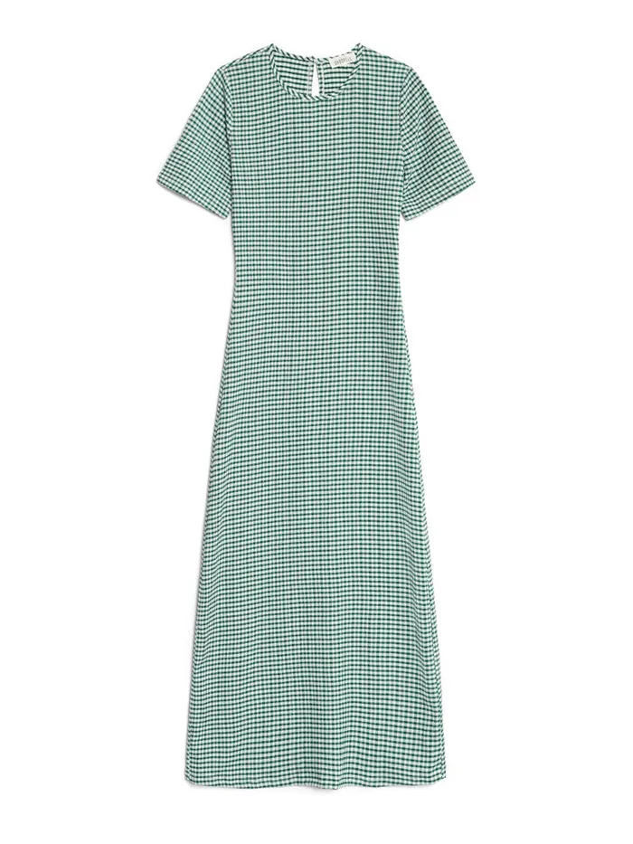Womenswear Dresses Sister Jane Ghospell Leila Check Midi Dress Envy Green Womenswear Dresses Sister Jane Ghospell Leila Check Midi Dress Envy Green