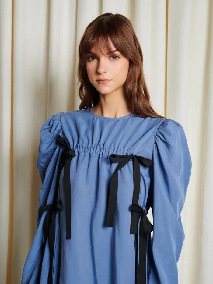 Womenswear Dresses Sister Jane Ghospell Nes Drawstring Mini Dress Prussian Blue Womenswear Dresses Sister Jane Ghospell Nes Drawstring Mini Dress Prussian Blue
