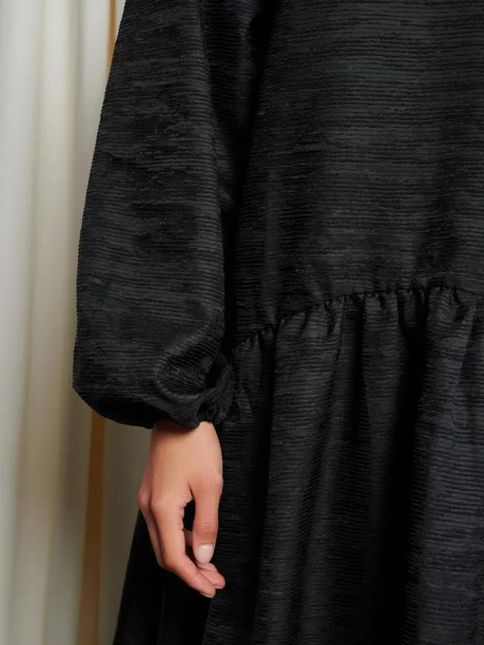 Womenswear Dresses Sister Jane Ghospell Rosslyn Oversized Midi Dress Coal Black Womenswear Dresses Sister Jane Ghospell Rosslyn Oversized Midi Dress Coal Black