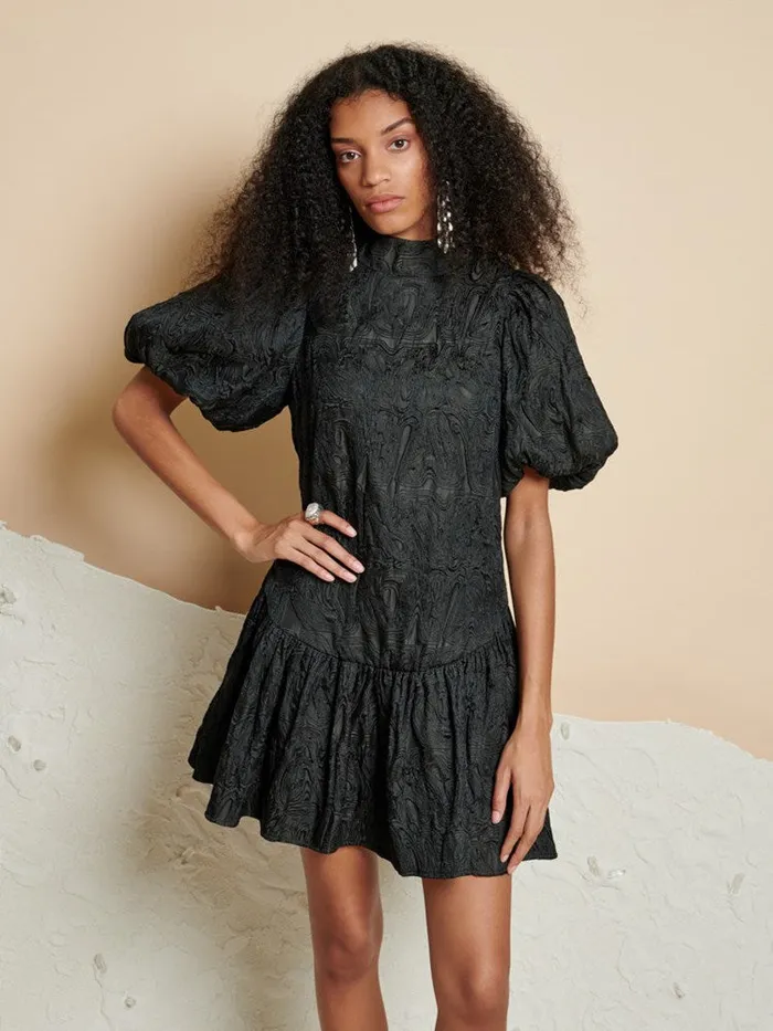 Womenswear Dresses Sister Jane Ghospell Salome Jacquard Mini Dress Coal Black