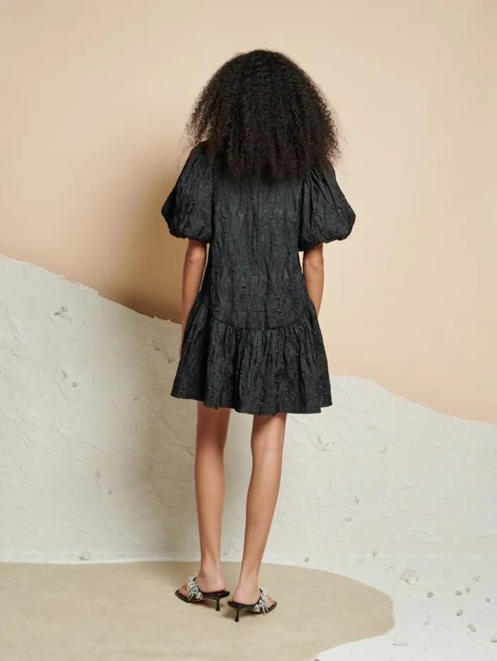 Womenswear Dresses Sister Jane Ghospell Salome Jacquard Mini Dress Coal Black Womenswear Dresses Sister Jane Ghospell Salome Jacquard Mini Dress Coal Black