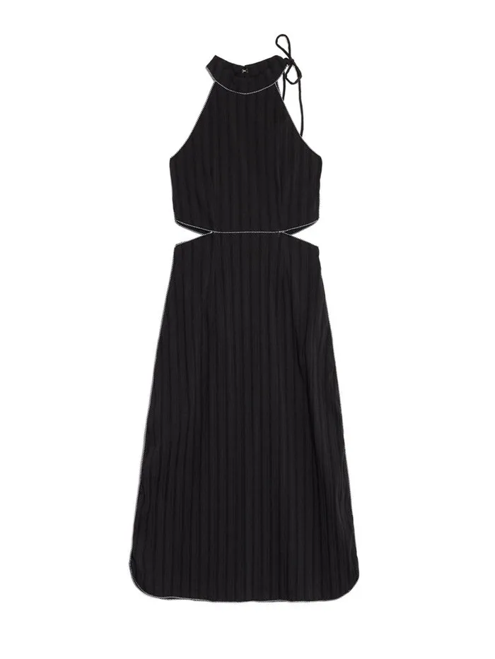 Womenswear Dresses Sister Jane Ghospell Sylvie Stripe Cut Out Midi Dress Ink Black Womenswear Dresses Sister Jane Ghospell Sylvie Stripe Cut Out Midi Dress Ink Black