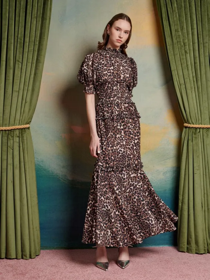 Womenswear Dresses Sister Jane Lise Leopard Maxi Dress Brown Leopard