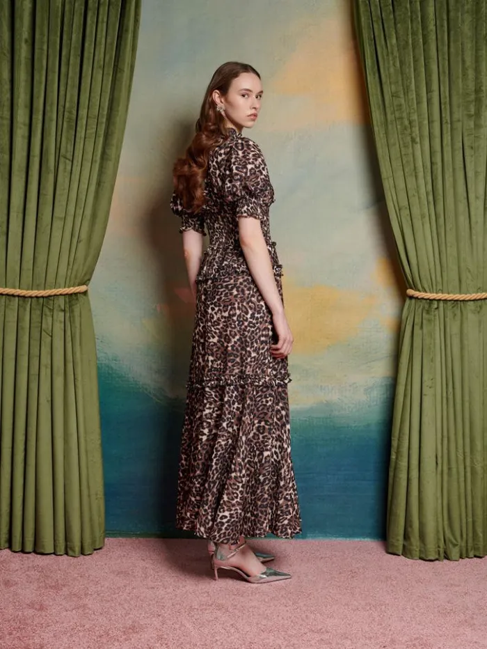 Womenswear Dresses Sister Jane Lise Leopard Maxi Dress Brown Leopard Womenswear Dresses Sister Jane Lise Leopard Maxi Dress Brown Leopard