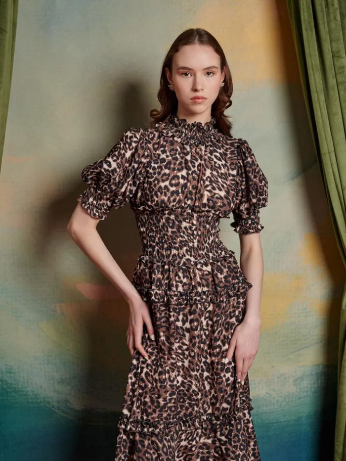 Womenswear Dresses Sister Jane Lise Leopard Maxi Dress Brown Leopard Womenswear Dresses Sister Jane Lise Leopard Maxi Dress Brown Leopard