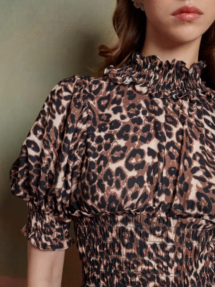 Womenswear Dresses Sister Jane Lise Leopard Maxi Dress Brown Leopard Womenswear Dresses Sister Jane Lise Leopard Maxi Dress Brown Leopard