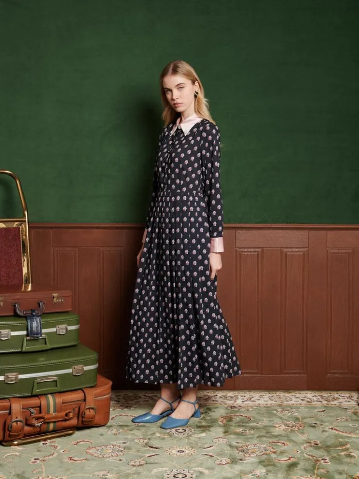 Womenswear Dresses Sister Jane Motion Flower Maxi Dress Sable Black Womenswear Dresses Sister Jane Motion Flower Maxi Dress Sable Black