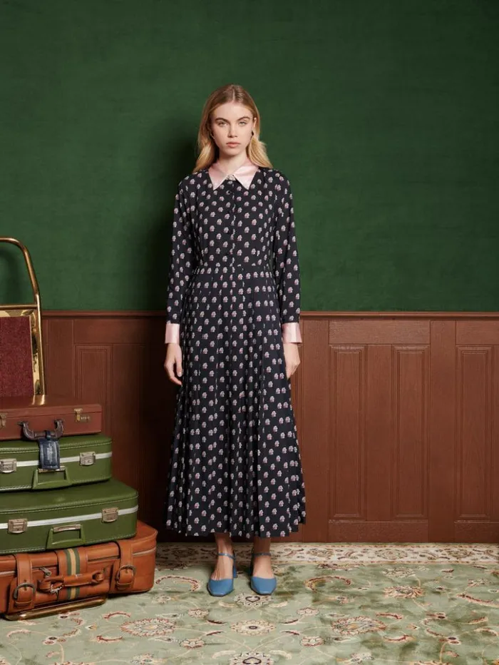 Womenswear Dresses Sister Jane Motion Flower Maxi Dress Sable Black Womenswear Dresses Sister Jane Motion Flower Maxi Dress Sable Black