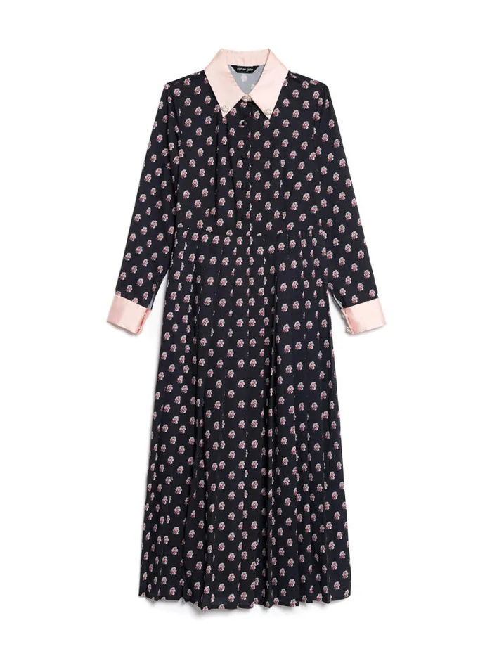 Womenswear Dresses Sister Jane Motion Flower Maxi Dress Sable Black Womenswear Dresses Sister Jane Motion Flower Maxi Dress Sable Black