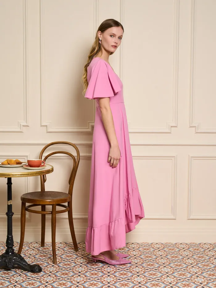 Womenswear Dresses Sister Jane Noisette Flare Midi Dress Geranium Pink Womenswear Dresses Sister Jane Noisette Flare Midi Dress Geranium Pink