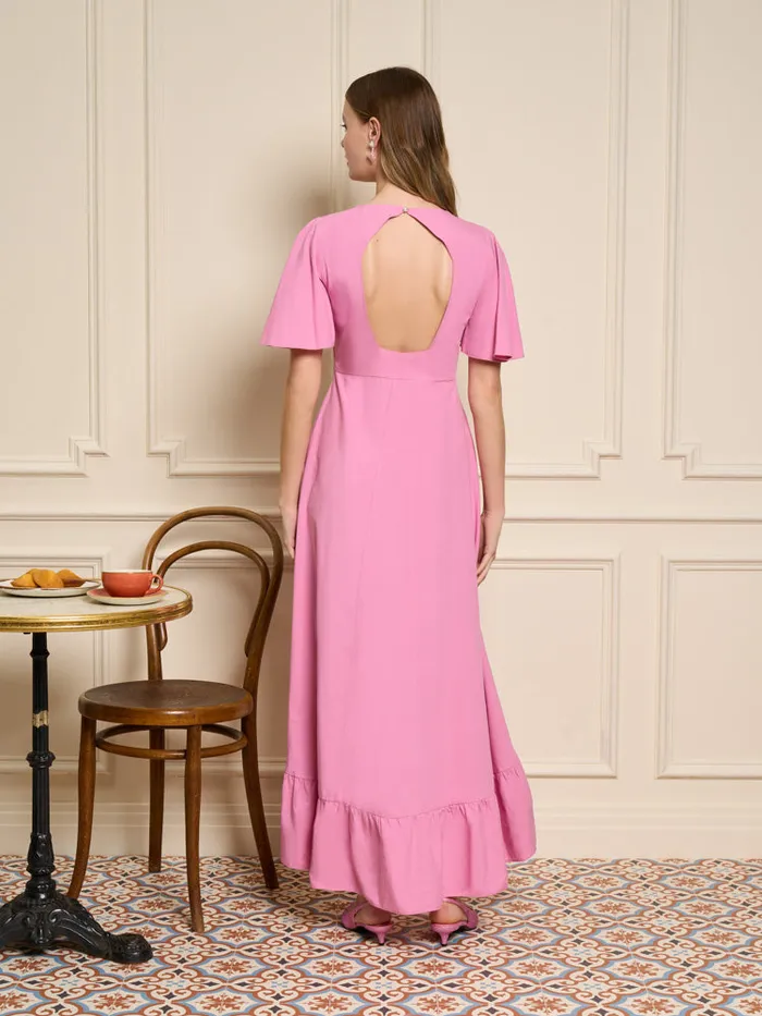 Womenswear Dresses Sister Jane Noisette Flare Midi Dress Geranium Pink Womenswear Dresses Sister Jane Noisette Flare Midi Dress Geranium Pink