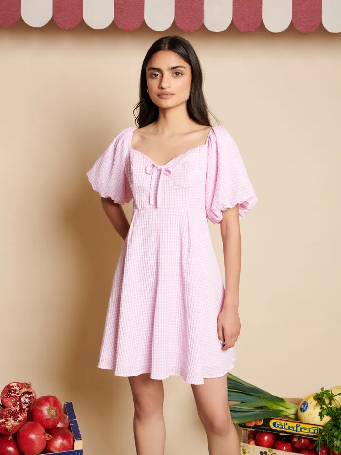 Womenswear Dresses Sister Jane Olive Gingham Mini Dress Gingham Pink