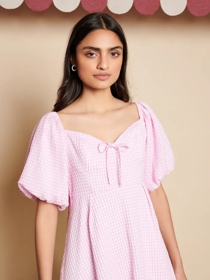 Womenswear Dresses Sister Jane Olive Gingham Mini Dress Gingham Pink Womenswear Dresses Sister Jane Olive Gingham Mini Dress Gingham Pink