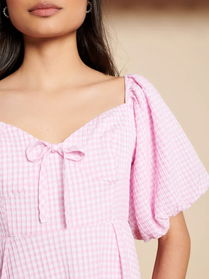 Womenswear Dresses Sister Jane Olive Gingham Mini Dress Gingham Pink Womenswear Dresses Sister Jane Olive Gingham Mini Dress Gingham Pink