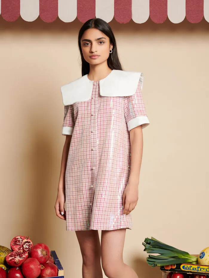 Womenswear Dresses Sister Jane Toffee Sequin Mini Dress Guava Pink