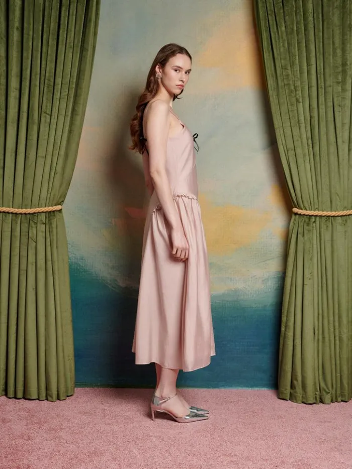 Womenswear Dresses Sister Jane Whisper Cami Dress Nude Pink Womenswear Dresses Sister Jane Whisper Cami Dress Nude Pink