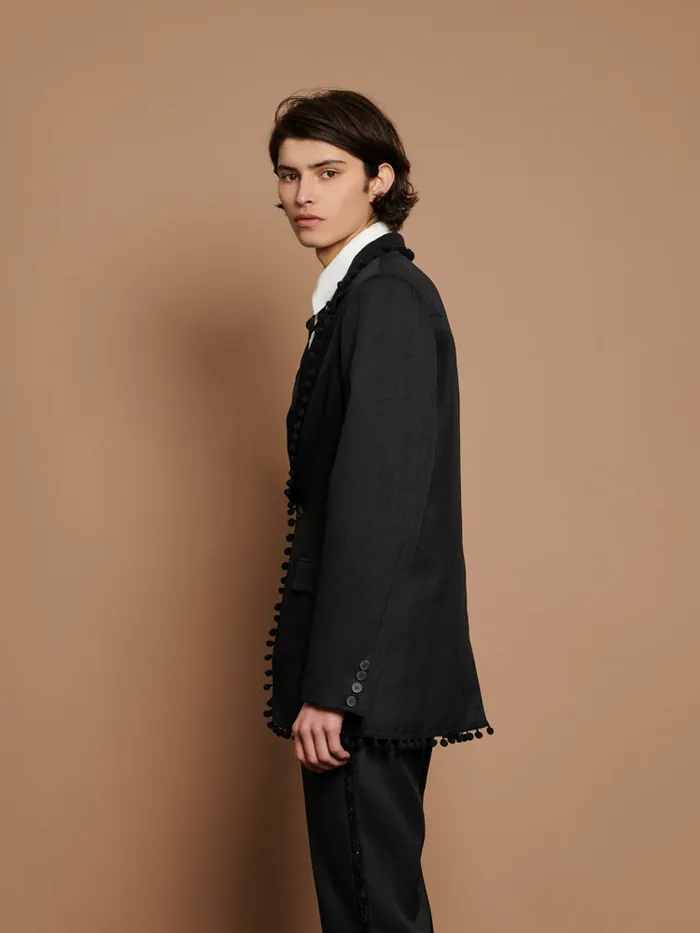 Womenswear Jackets Sister Jane Cory Pom Pom Blazer Black Ink
