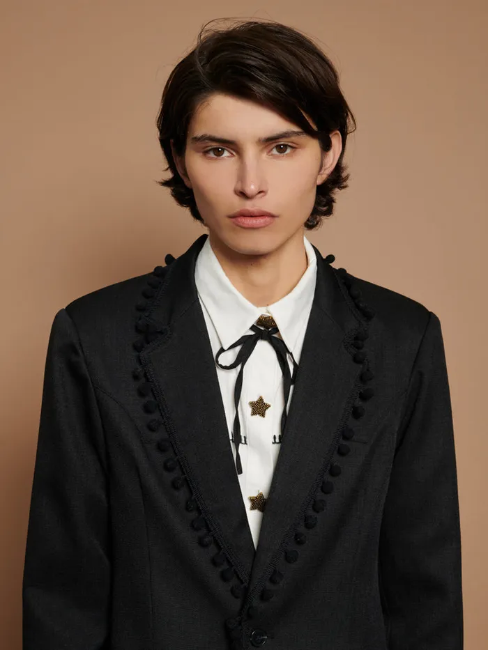 Womenswear Jackets Sister Jane Cory Pom Pom Blazer Black Ink