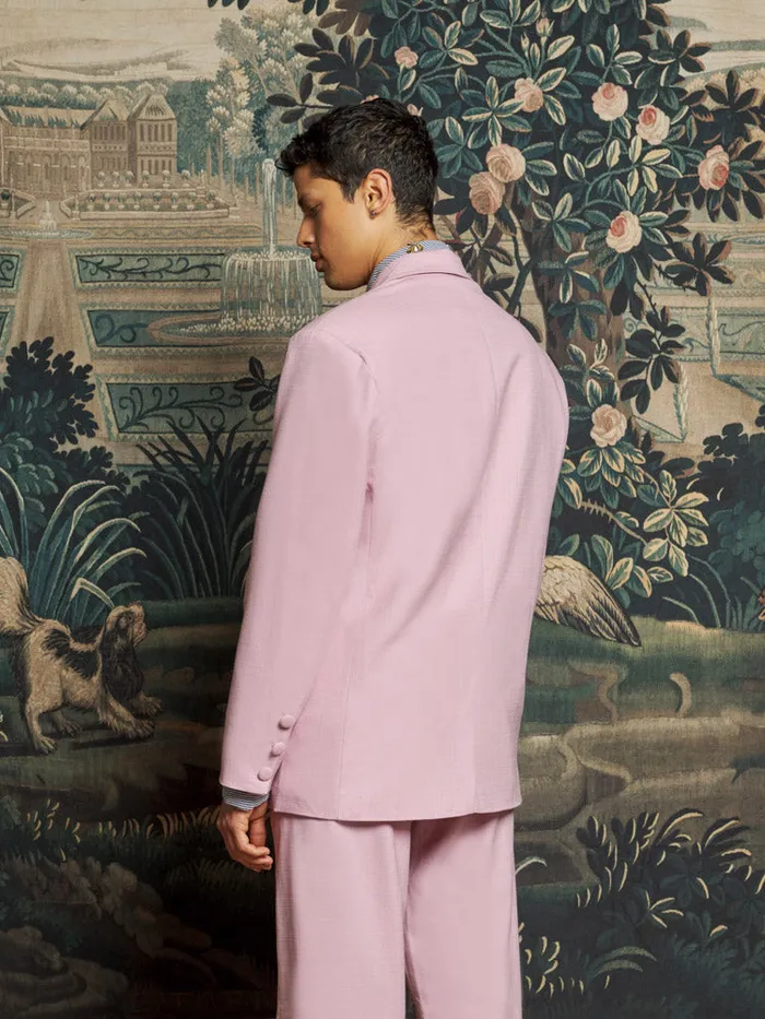 Womenswear Jackets Sister Jane Harlow Woven Blazer Dusty Pink
