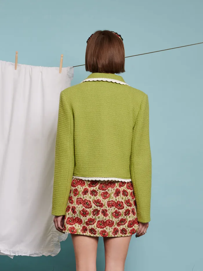 Womenswear Jackets Sister Jane Matilda Tweed Jacket Lime Green
