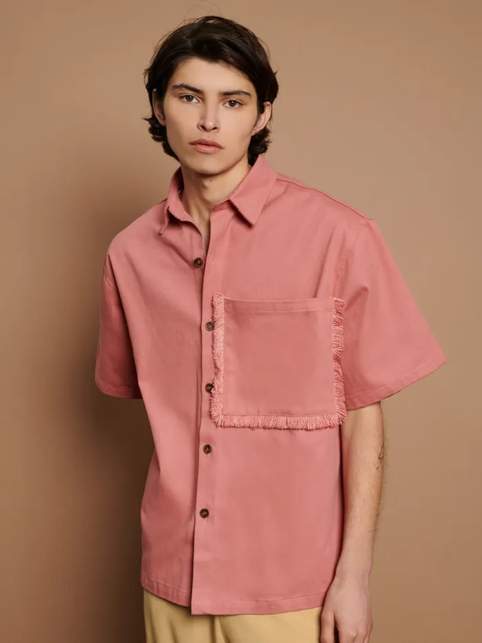 Womenswear Tops Sister Jane Cole Pocket Boxy Shirt Blush Pink